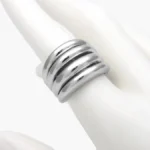 Anillo Ajustable Chunky Chapa de Oro 1365 - Image 2