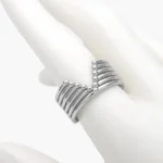Anillo Ajustable Chunky Chapa de Oro 1366 - Image 2