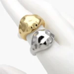 Anillo Ajustable Chunky Chapa de Oro 1367