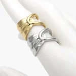 Anillo Ajustable Chunky Chapa de Oro 1369