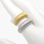 Anillo Ajustable Chunky Chapa de Oro 1377