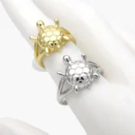 Anillo Ajustable Chapa de Oro Tortuga 1379