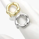 Anillo Ajustable Chunky Chapa de Oro 1385