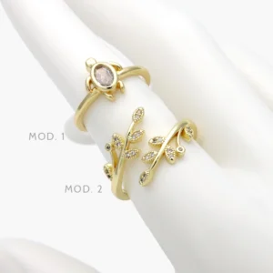 Anillo Ajustable Chapa de Oro 1387