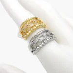 Anillo Ajustable Chapa de Oro Eslabones 1395
