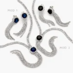Set Fiesta Chapa de Rodio Zirconias 0099