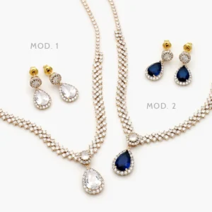 Set Fiesta Chapa de Oro Zirconias 0100