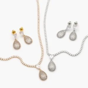 Set Fiesta Chapa de Oro Zirconias 0104