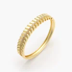 Brazalete Zirconias Blancas Chapa de Oro 0793