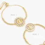 Pulso Ajustable Virgen Guadalupe Zirconias Blancas Chapa de Oro 875