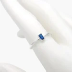 Anillo Plata .925 Piedra Azúl 250