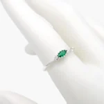 Anillo Plata .925 Piedra Verde 268