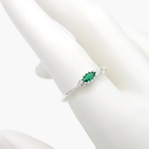 Anillo Plata .925 Piedra Verde 268