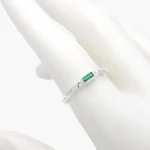 Anillo Plata .925 Piedra Verde 269