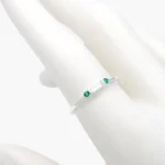 Anillo Plata .925 Piedra Verde 273