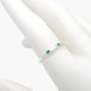 Anillo Plata .925 Piedra Verde 273