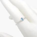 Anillo Plata .925 Piedra Azul Cielo 275