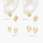 Huggies Corazones Flores Chapa de Oro 301
