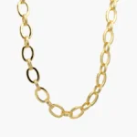 Collar Eslabones Chapa de Oro 718