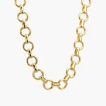 Collar Eslabones Chapa de Oro 719