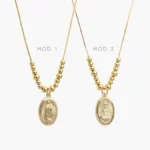 Collar Virgen Guadalupe Chapa de Oro 454