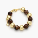 Pulso Chunky Resina Chapa de Oro 317