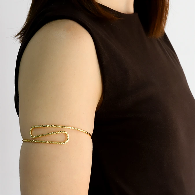 CTP0752 Brazalete de Brazo Ajustable Chapa de Oro 752 - Image 1