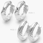 Arracadas Chunky Plata .925 137