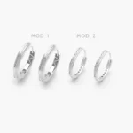 Arracadas Zirconias Blancas Plata .925 139