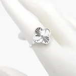 Anillo Flor Trébol Plata .925 Mod. 278