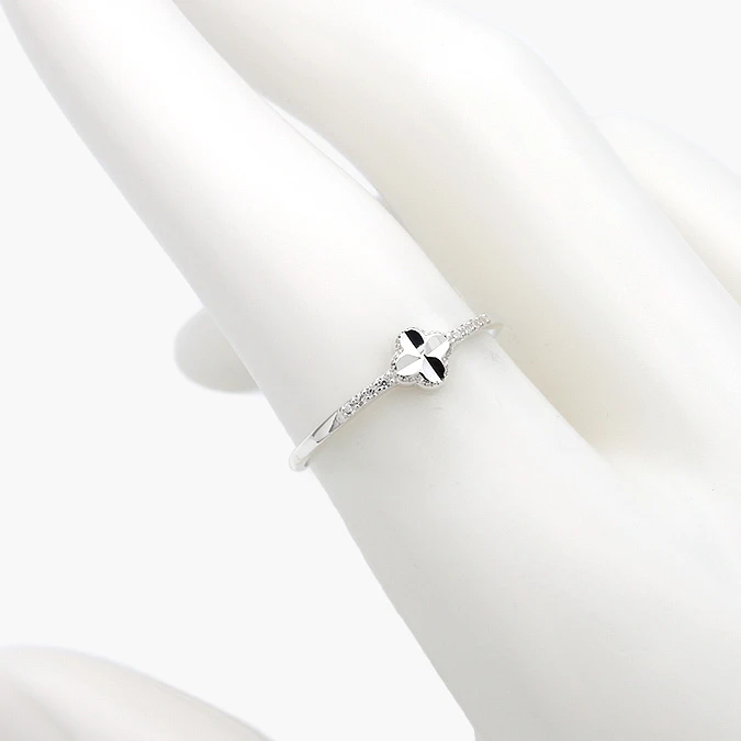 PB0281 Anillo Flor Trébol Plata .925 Mod. 281 - Imagen 1