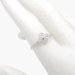 Anillo Flor Zirconia Blanca Plata .925 Mod. 293