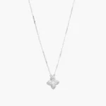 Collar Plata .925 Flores Trébol 0174