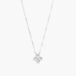 Collar Plata .925 Flores Trébol 0175