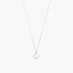 Collar Plata .925 Flor Trébol 0181