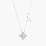 Collar Plata .925 Flores Trébol 0182