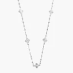 Collar Plata .925 Flores Trébol 0183