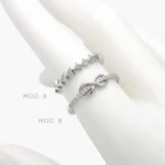 Anillo Churumbela Infinito Chapa de Rodio 692 - Modelo A - 6