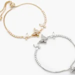 Pulso Ajustable Flores Chapa de Oro/Rodio 798 - Oro